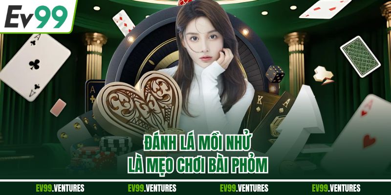 Đánh lá mồi nhử là mẹo chơi bài phỏm